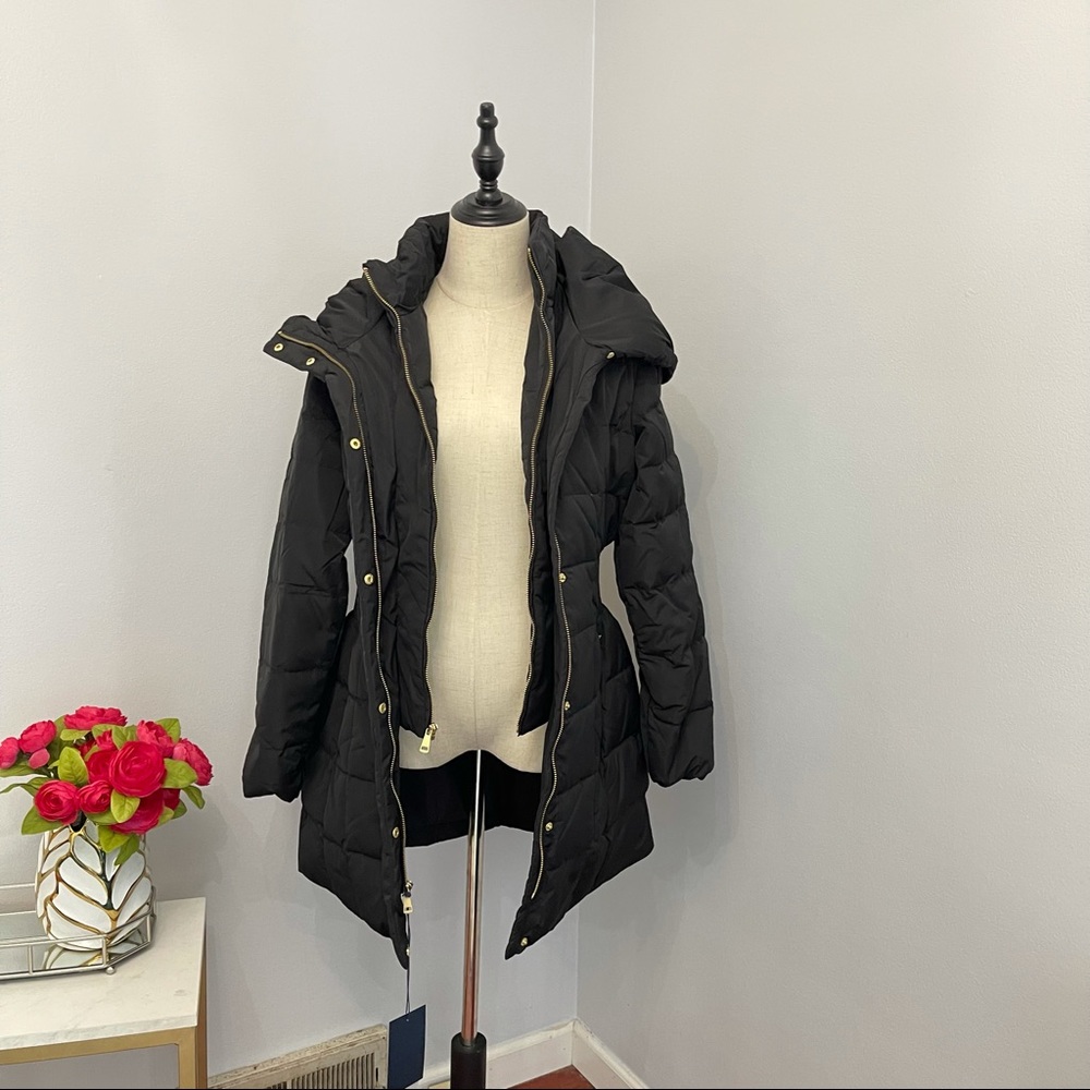 Cole Haan Signature Hooded Down & Feather Jacket New With Tag - Picture 6 of 16